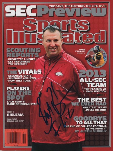 Bret bielema arkansas firmato - bret,
